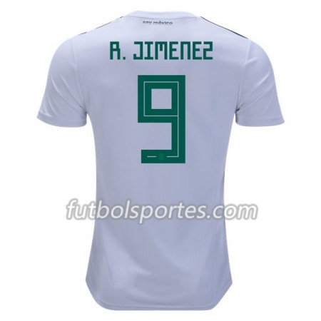 Camisetas México R.Jimenez 9 Segunda Equipacion Mundial 2018